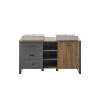 Kennemer 1380mm Free Standing Double Bathroom Vanity with Top