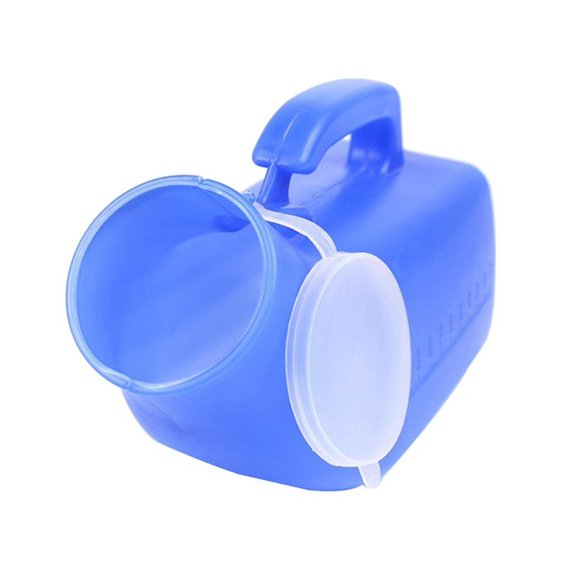 Urinoirs pour hommes - urinoirs en plastique portatifs de 1200 ml / 40 oz d'épaisseur, base anti-basculement et couvercle à encliqueter sécuritaire pour urinoir, personnes âgées, voyage