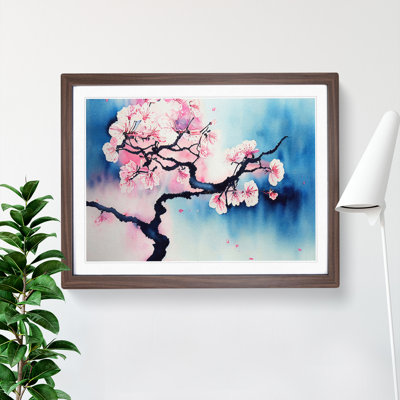 Cherry Blossom Watercolour Flowers Vol.2 - Framed Print