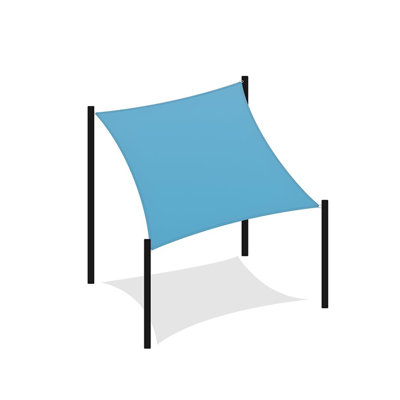 16'x20' Rectangle Sun Shade Sail, UV-Blocking Outdoor Canopy & Sunshade for Patio, Backyard, Deck, Garden, and Yard
