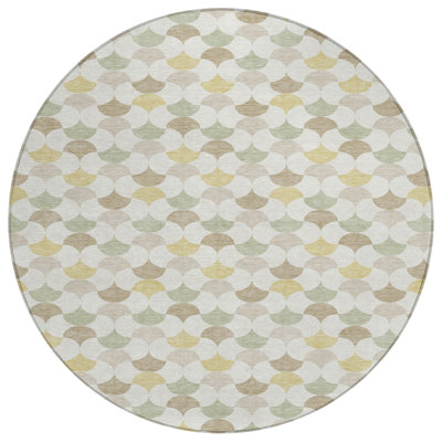 Machine Washable Indoor/Outdoor Chantille ACN2568 Geometric Rug
