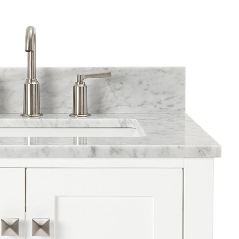 Ensemble de meuble-lavabo simple 37 po Flynt, Blanc