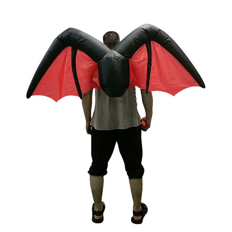 The Holiday Aisle® Halloween Inflatable Bat Wings Costume 