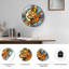 Horloge murale en verre coloré, horloge murale 24 po