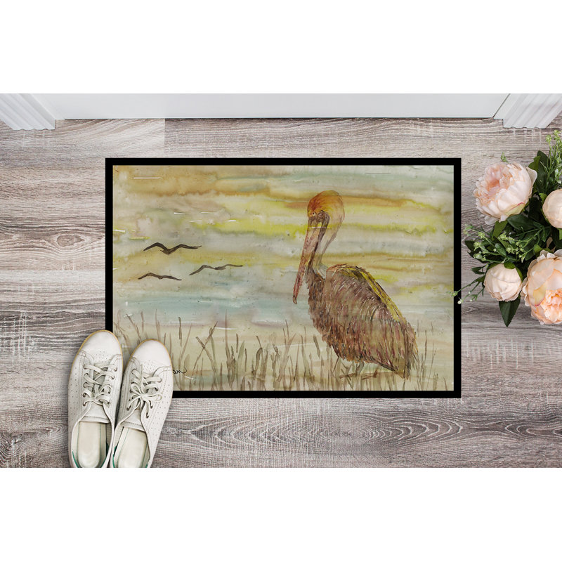 Tapis d’extérieur antidérapant intérieur/extérieur antidérapant pelican Samira, Rectangle 1 pi 5 po x 2 pi 2 po