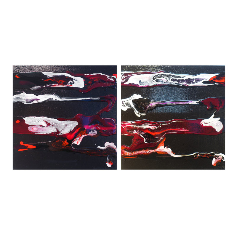 'Cherry Cola' - Wrapped Canvas Painting Print