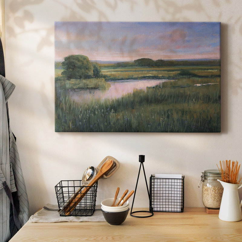 Toile tendue avec galerie Spring I Marsh, H 12 po x l 18 po