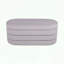 Banc repose-pieds avec rangement en velours
