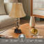 Lampe de table rustique en bois de campagnard Western, ensemble de 2, 22,9 po