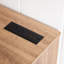 Console de foyer électrique pour téléviseur, grand espace de rangement, chêne, support de 62 po, bureau à couleurs de flammes réglables, vitesse réaliste, chargement, télé, chêne, P 15,5 po