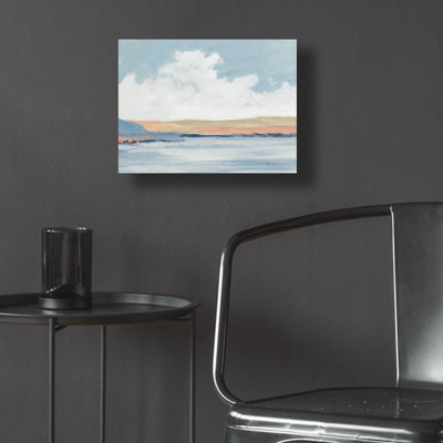 «The Pastel River» par Pamela Munger, art mural en verre acrylique, 36 po x 24 po