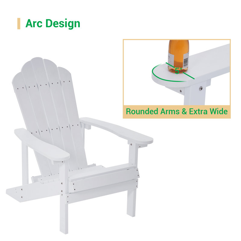 Themis Outdoor Adirondack Chair, White