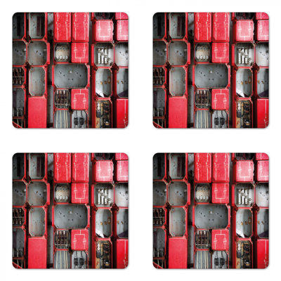 Square 4 Piece Coaster Set