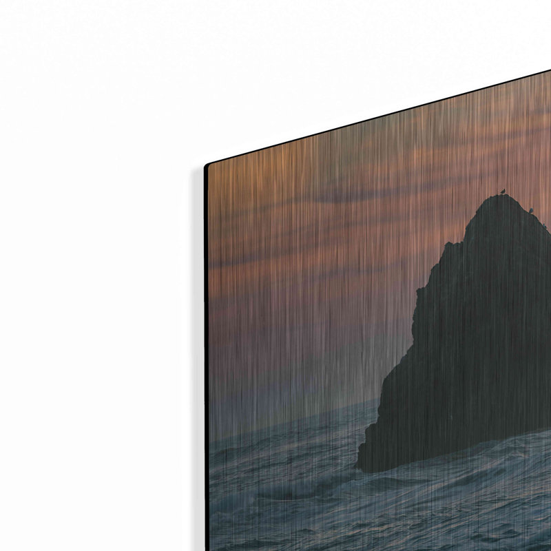 «Sunset Island», art mural en métal, H 24 po x l 36 po