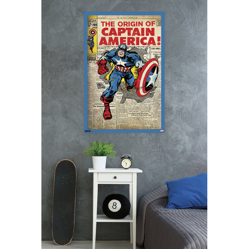 "amérique du capitaine" -impression sur papier