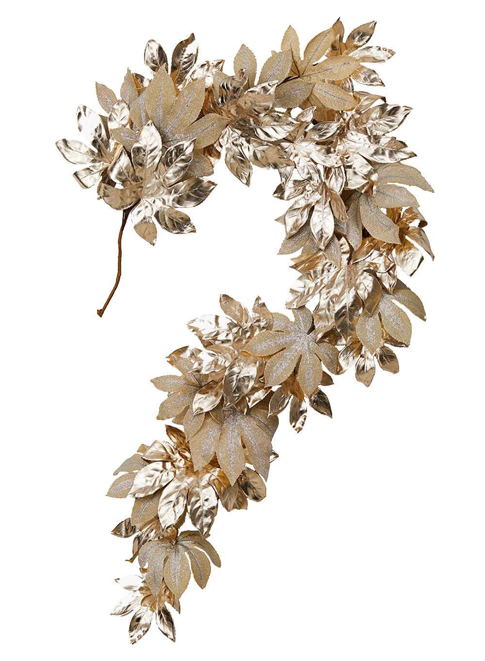 1" Gold Leaf Christmas Garland
