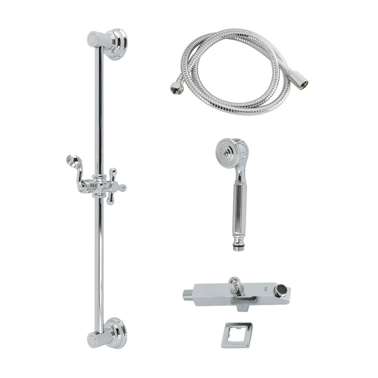 Kingston Brass Made To Match Shower System With Slide/Grab Bar And Hand Shower