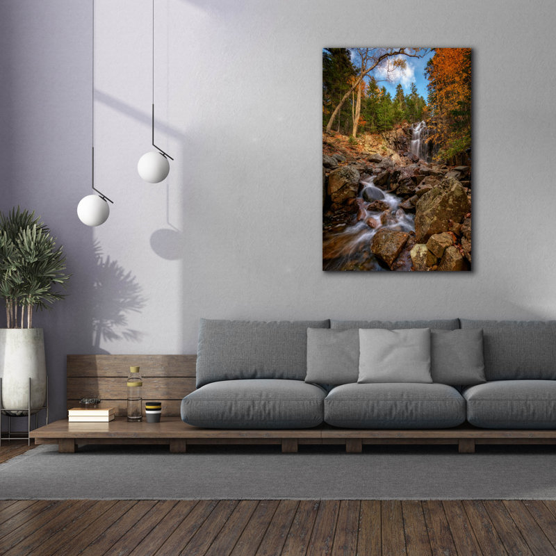 «Epic Graffiti» «Autumn Af après At Hadlock Falls» par Rick Berk, art mural sur toile