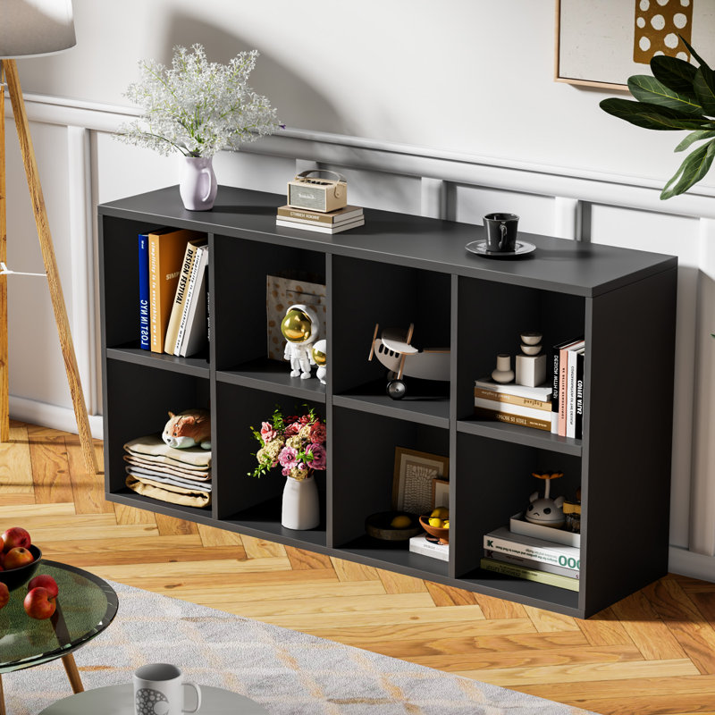 Rangement en bois manufacturé 47,63 po, Noir