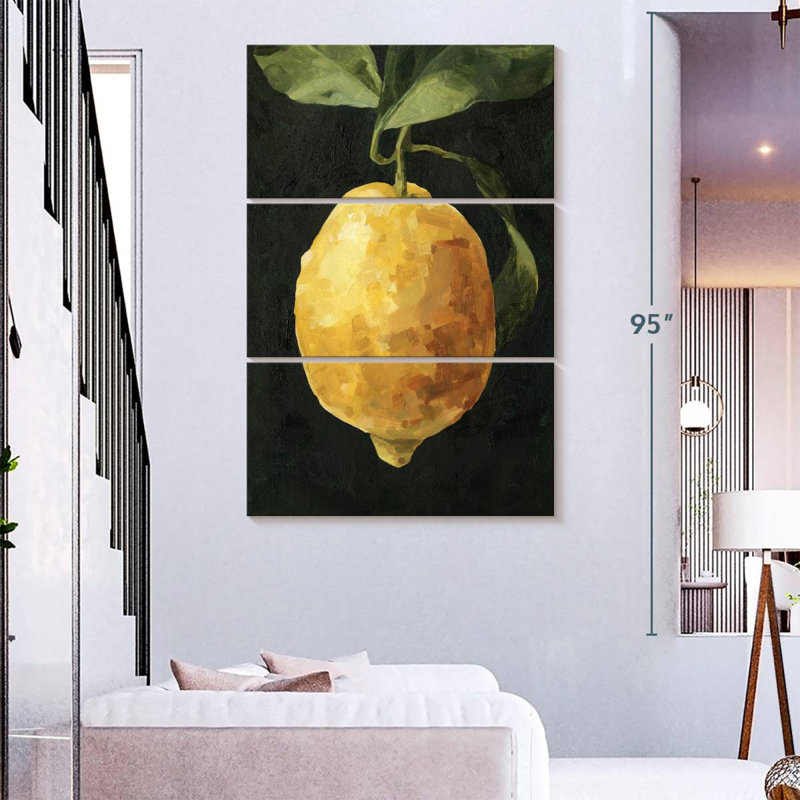 Yarlin Dark Lemon I, 74" H x 48" W