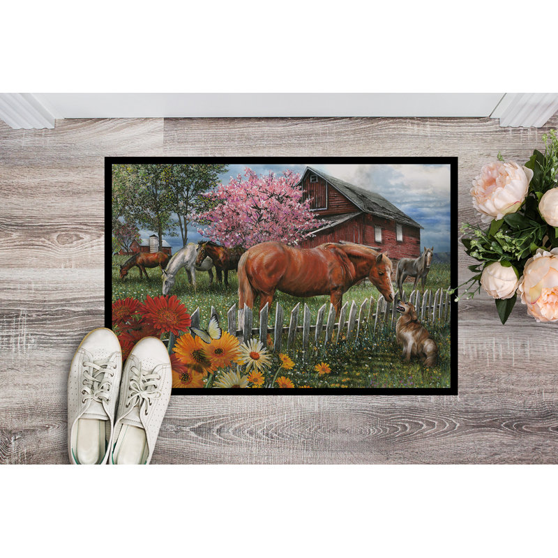 Dorielle Non-Slip Outdoor Doormat, 2' x 3'