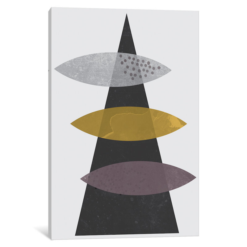« ellipses automne », impression sur toile tendue, H 60 po x l 40po x P 1,5 po, Pas de tapis, Toile avec cadre noir