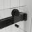 Catalyst 56"- 60" W x 76" H Double Sliding Frameless Shower Door in Matte Black with 3/8" Clear Glass-96391522