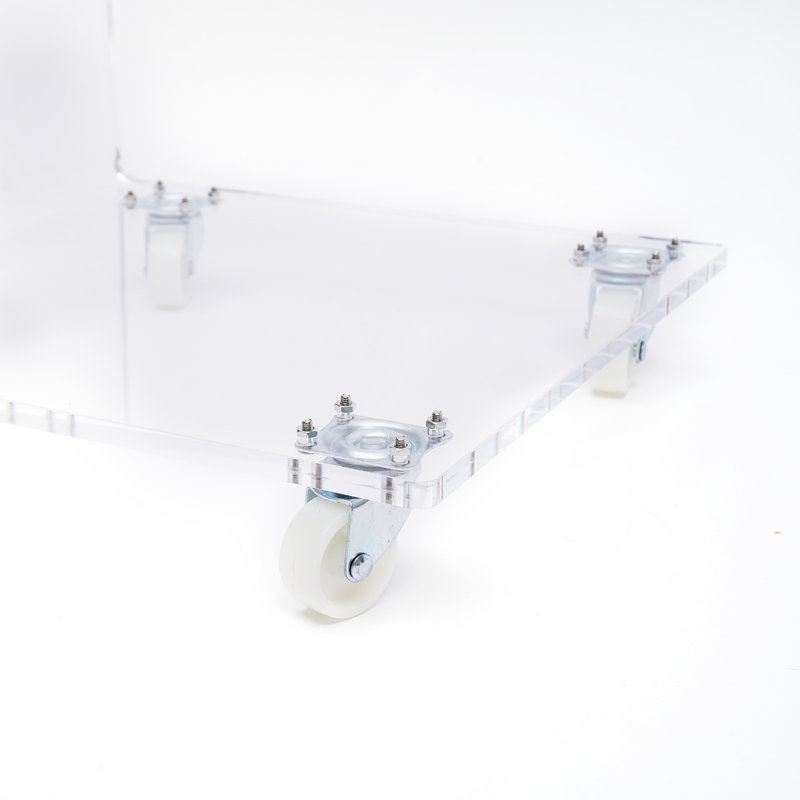 Tray Top Floor Shelf End Table with Storage