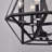 Frankie 5 - Light 16.1" Antique Black Candle Style Geometric Chandelier