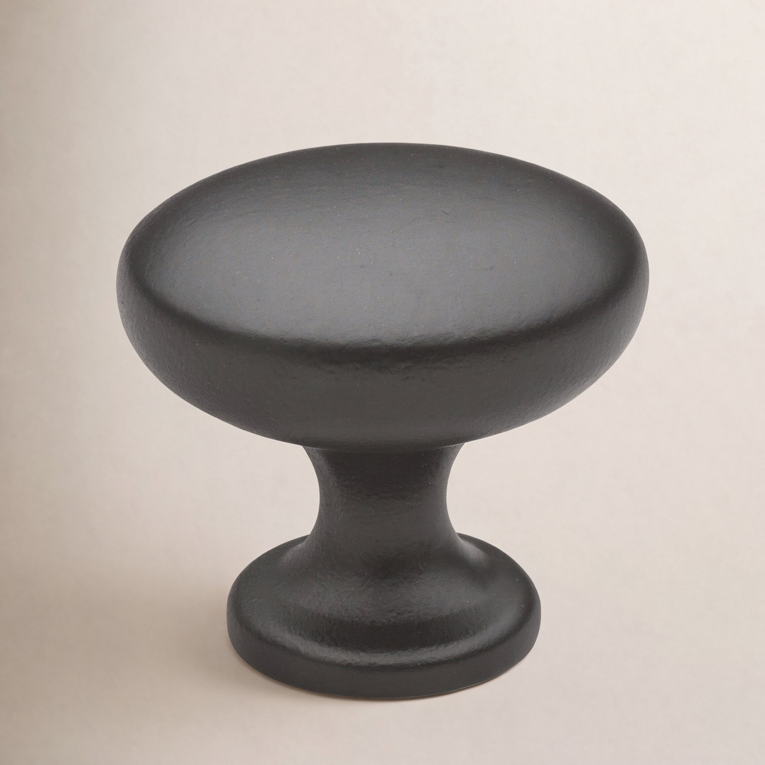 Mushroom Knob, Matte Black