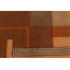 Tapis authentique en laine fait à la main orange / brun / gris art déco français 5 pi 7 po x 7 pi 8 po