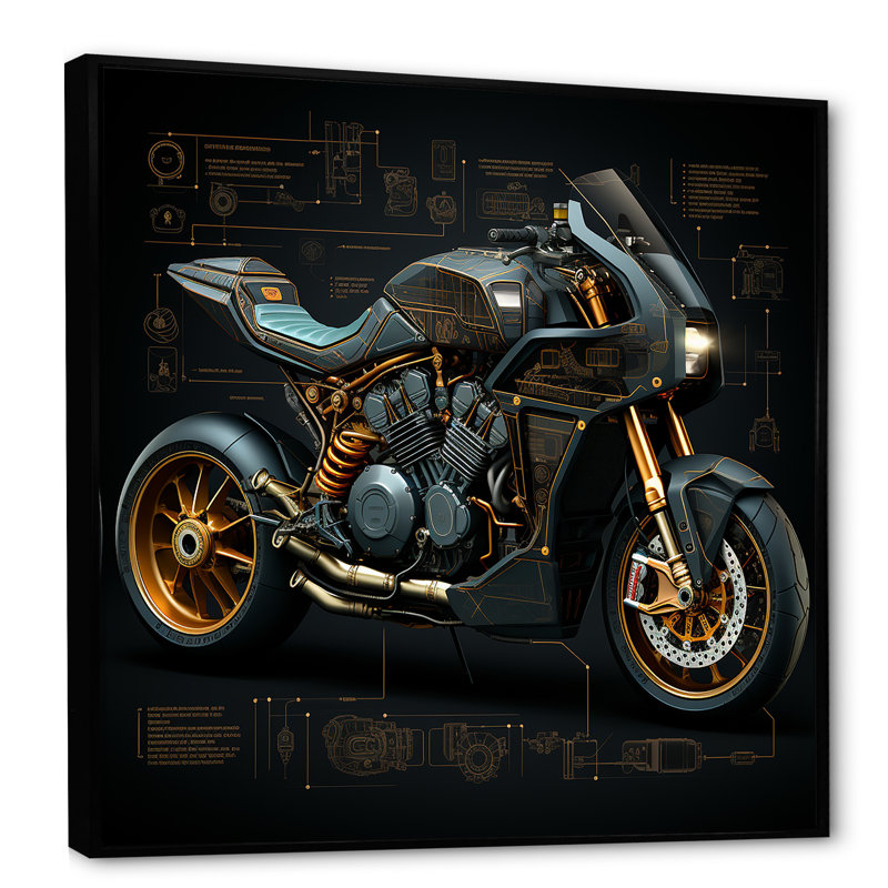 Classic Lavish, impression sur toile, Cadre flottant noir, H 36 po x l 36 po x P 1,5 po