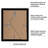 2 Pack Of Picture Frames - Plexiglass Cover - Black
