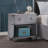1 Drawer Nightstand With One Open Compartment In Grey Finish