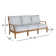 Haley Teak Outdoor Lattice Back Sofa