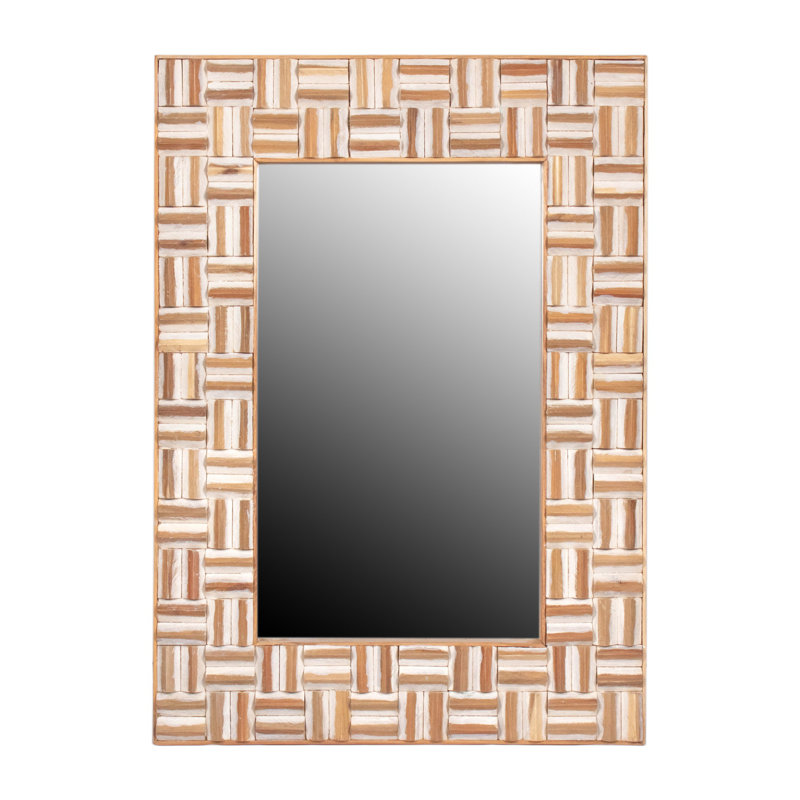 Crystianna Recycled Wood Rectangular Mirror