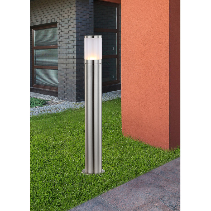 Walnut Stainless Steel Pathway Light, 80cm H x 14cm W x 14cm D