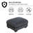 37" Wide Corduroy Living Room Upholstered Ottoman-97791725