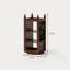 Bibliothèque simple et rotative en bois massif