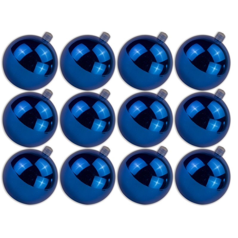 Ornement boule solide, 2.75 ", Bleu