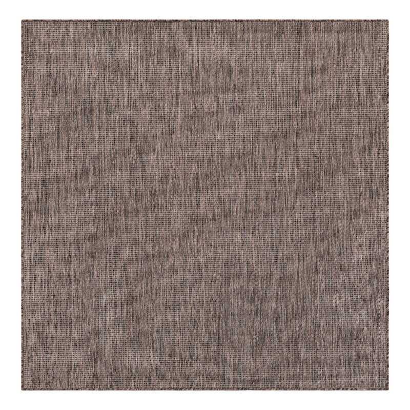 Tapis intérieur brun clair Abderus, Carré 6 pi 1 po