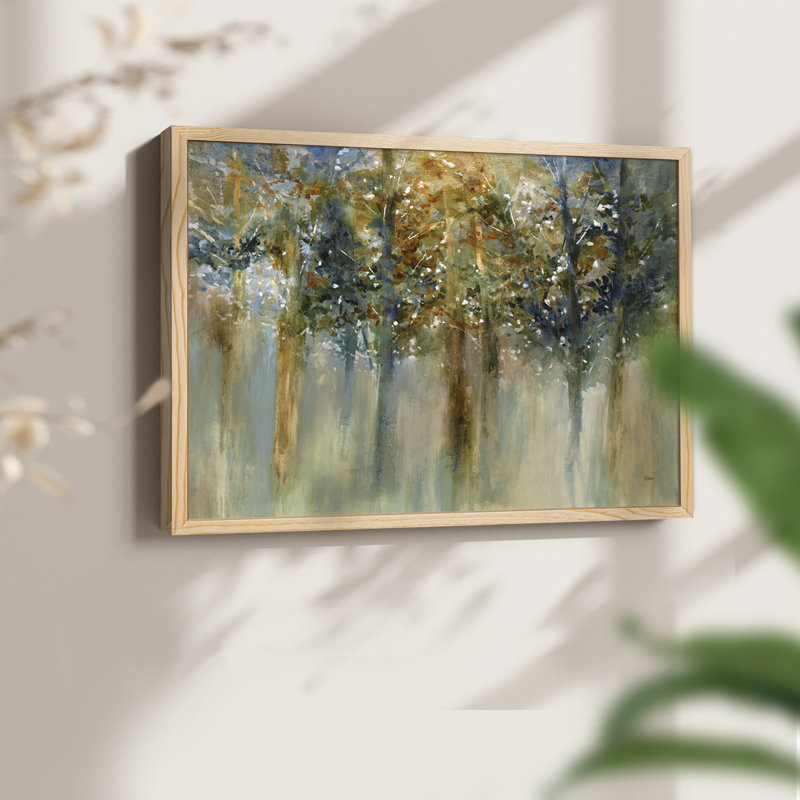 Rustic Leaves II -Framed Print - Restickable, Natural, 11" H x 14" W