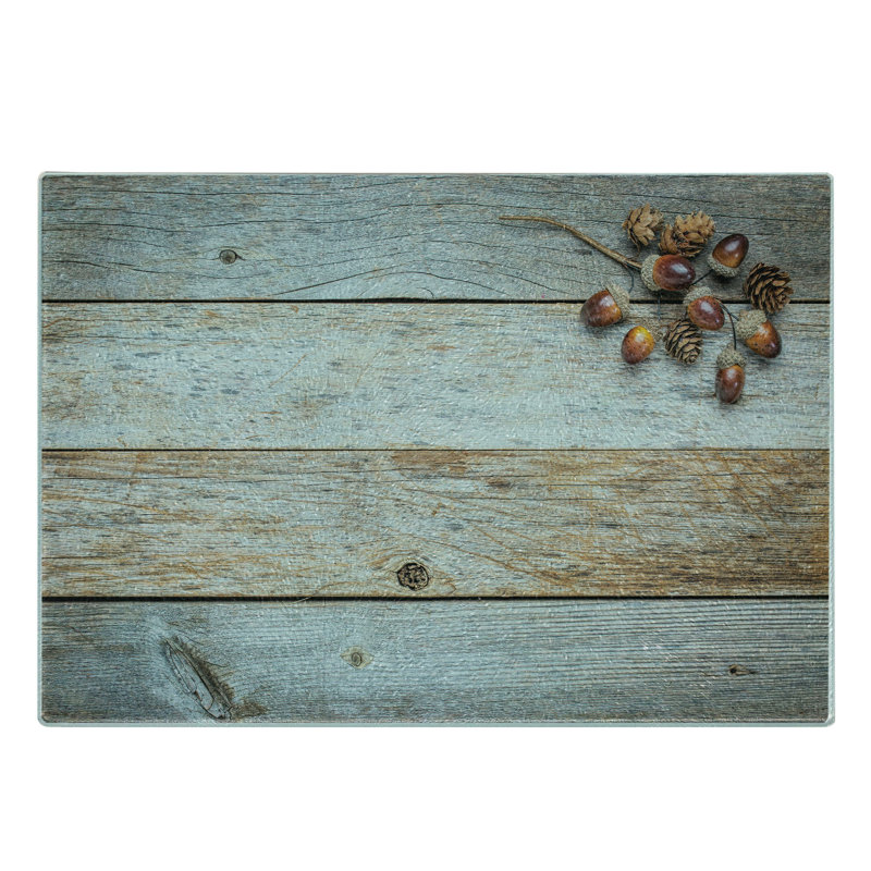 Planche à découper en bois trempé Ambesonne