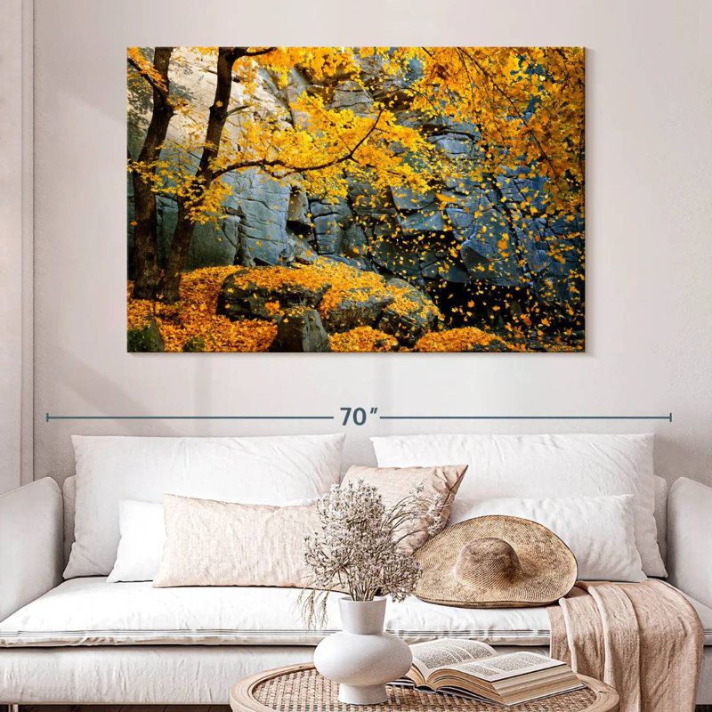 Harnek Falling Leaves, H 34 po x l 51 po