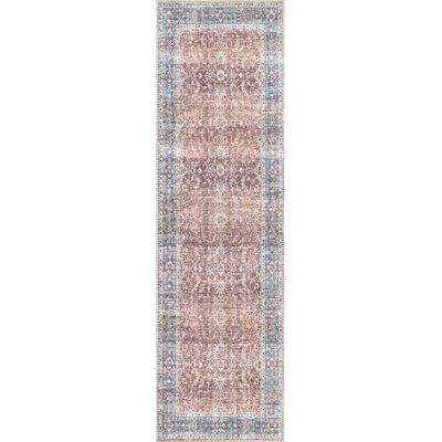 ELISE 2.6X7.6 6301-351 RED/BLUE/BEIGE