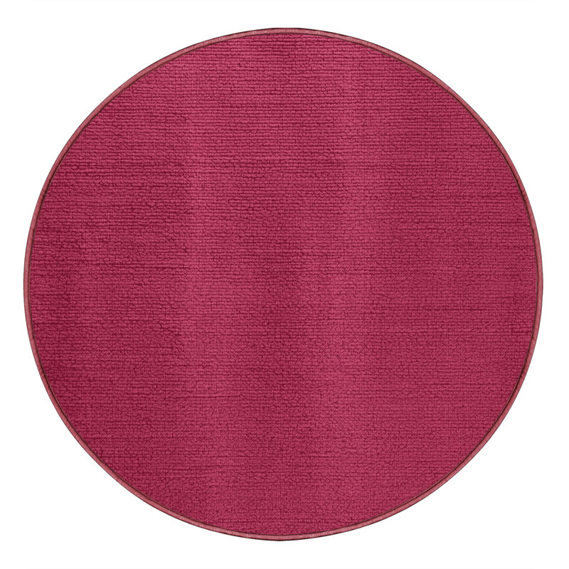 Tapis mauve lavable à la machine, Rond 3 pi