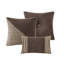 Ensembles de literie de luxe, micro velours de polyester, grand lit brun moderne, confort à la maison