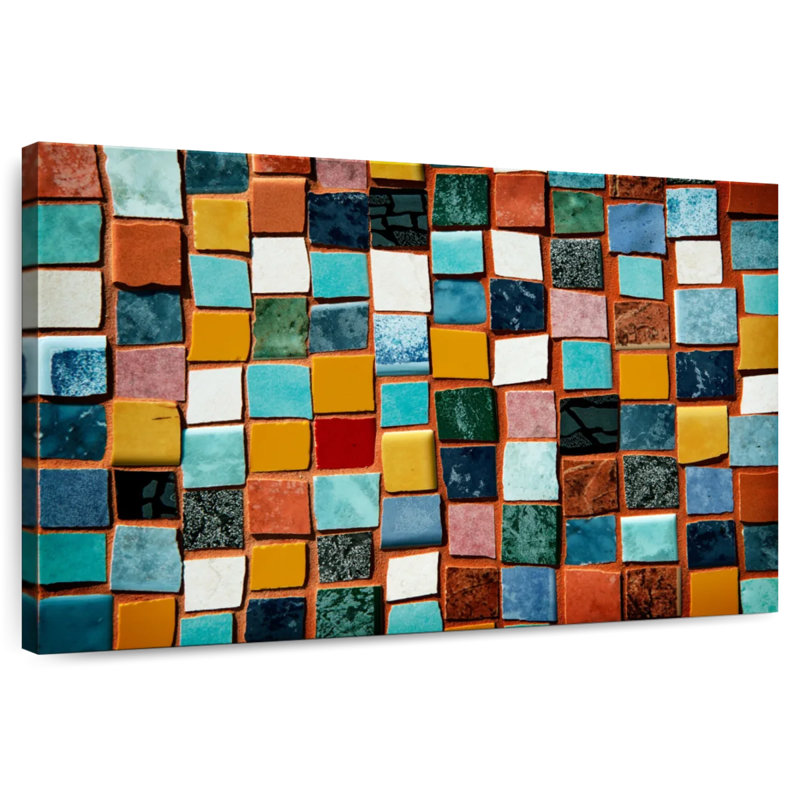 Lilie Tile Scraps Mosaic, 24" H x 36" W