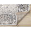 Tapis à bordure intérieur classique, élégant, bleu crème, classique / traditionnel de 5 pi x 8 pi (5 pi 3 po x 7 pi 7 po) de salon-155906332