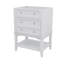 Base de meuble-lavabo sans lavabo 24 po avec tiroir et tablette ouverte